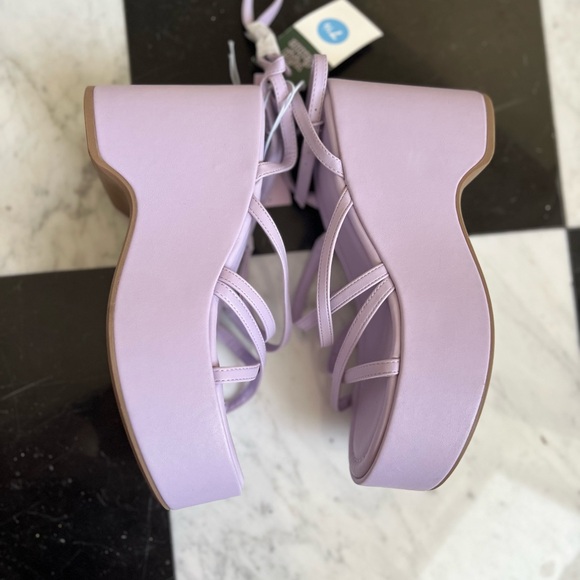 Brand new Women's Liza Platform Wedge Heels Wild Fable Target Lavender Shoes 7.5 - Picture 6 of 6